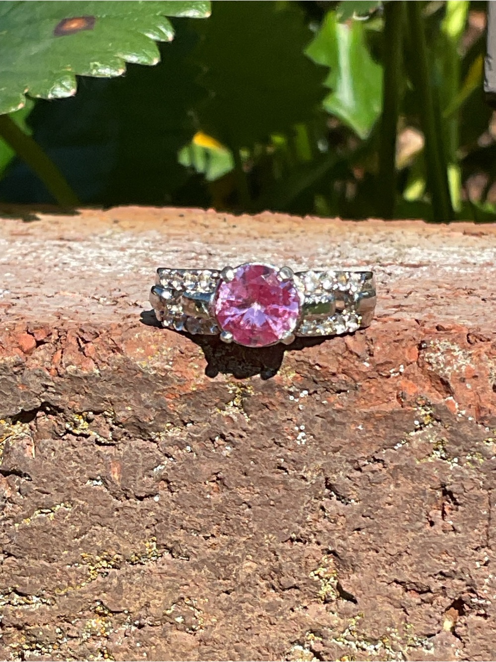 Ruby Buckle.925 Silver Ring